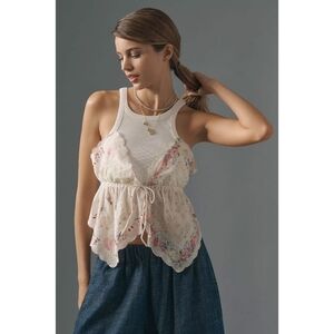 By Anthropologie Pieced Scarf Tank - NWT